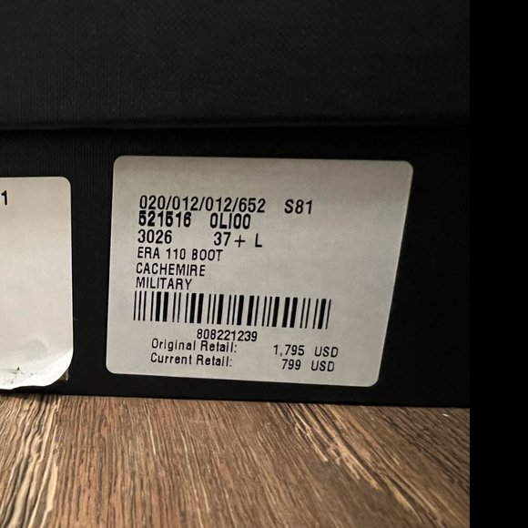 Saint Laurent Era 110 Boot in Military Green Cachemire - Picture 7 of 9